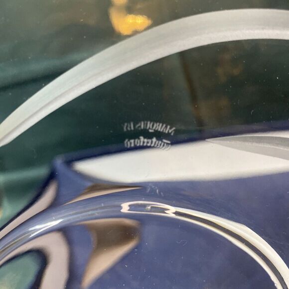 Waterford Marquis Crystal Millennium Centerpiece Platter NEW Shooting Star 2000 - Picture 9 of 10